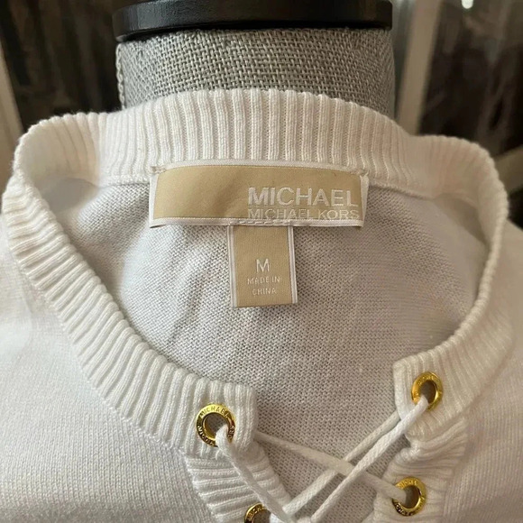 Michael Kors Lightweight Cotton Blend Sweater, Size M - Picture 5 of 7